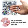 560 Pcs Wiggle Googly Eyes with Self-Adhesive, 6mm 8mm 10