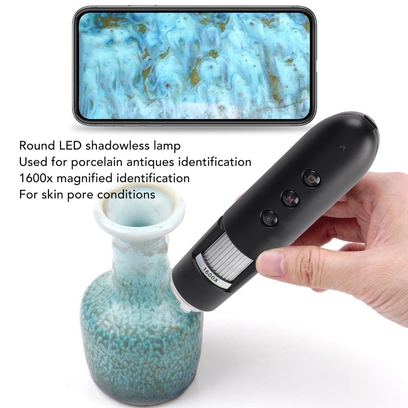 Digital Microscope Wireless WIFI 1600X Super HD Handheld Microscopes Electronic