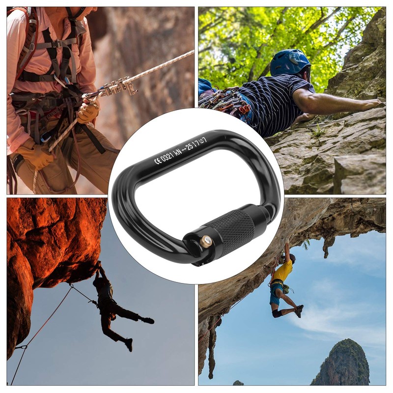 Vbestlife Mosquetón de Escalada en Roca, Aleación de Aluminio para