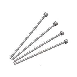 JSMOUID SKD61 Straight Ejector Pins, 7/32" Dia Round Tip Punch 101.6mm (4") Long Silver Gray 4pcs