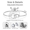 Philip Jones Silver Plated Link Friendship Bracelet Created with Zircondia®