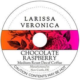 Chocolate Raspberry Medium Roast Decaf Coffee (Single Serve K-Cup Pods) (Gourmet, Naturally Flavored, Whole Coffee Beans) (12 pods, ZIN: 572073) - 2 Pack