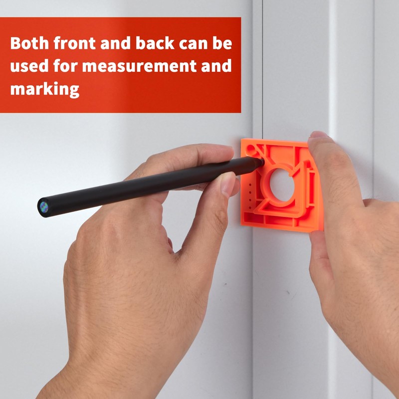 Olaismln 2 Pcs Trim Marks Offset Ruler with Level, Trim