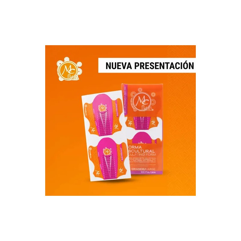 Mc Nails, 100 Formas Esculturales Grandes Para Uña Acrílica
