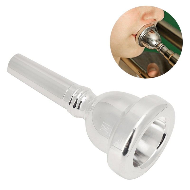 12C Alto Trombone Silver Plated Brass Mouthpiece Musical Instrument Accessories
