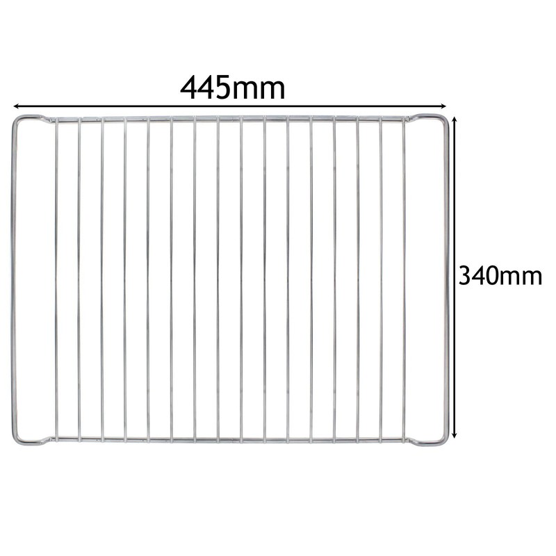 SPARES2GO Chrome Shelf for Whirlpool Oven Cooker (445mm x 340mm)
