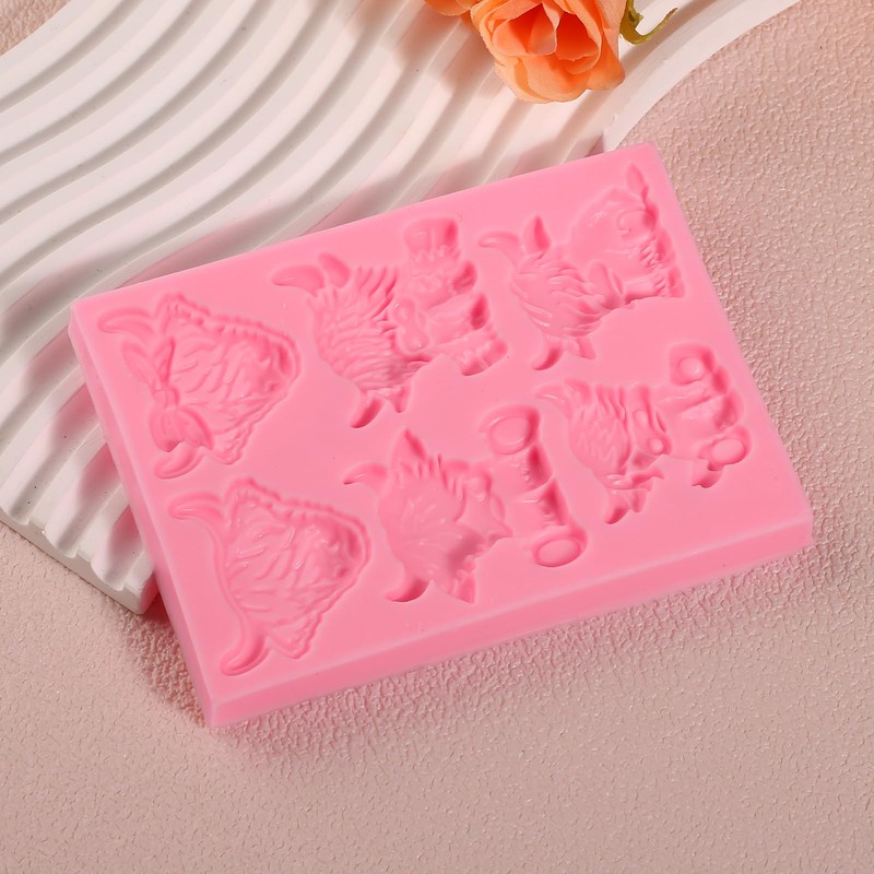 Molde de fondant para decoración de tartas, 17