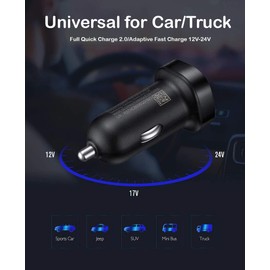 Fast Adaptive 18W [2Pack] Car Kit Compatible with Lenovo Tab P11 Pro with Quick Charge and 5ft/1.5M USB Type-C Plug-in Cable