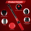 Hairich 3/8-Inch Torque Wrench, Dual-direction Torque Wrenches 10-100ft.lb/13.6-135.6Nm, 72-Tooth Dual