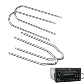 Pack of 4 release keys, disassembly tool for car audio, car radio, removal key, universal car radio removal tool, instrument key, DIN release buttons