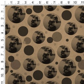 GRAPHICS & MORE Metal Skulls Skeletons Premium Kraft Gift Wrap Wrapping Paper Roll