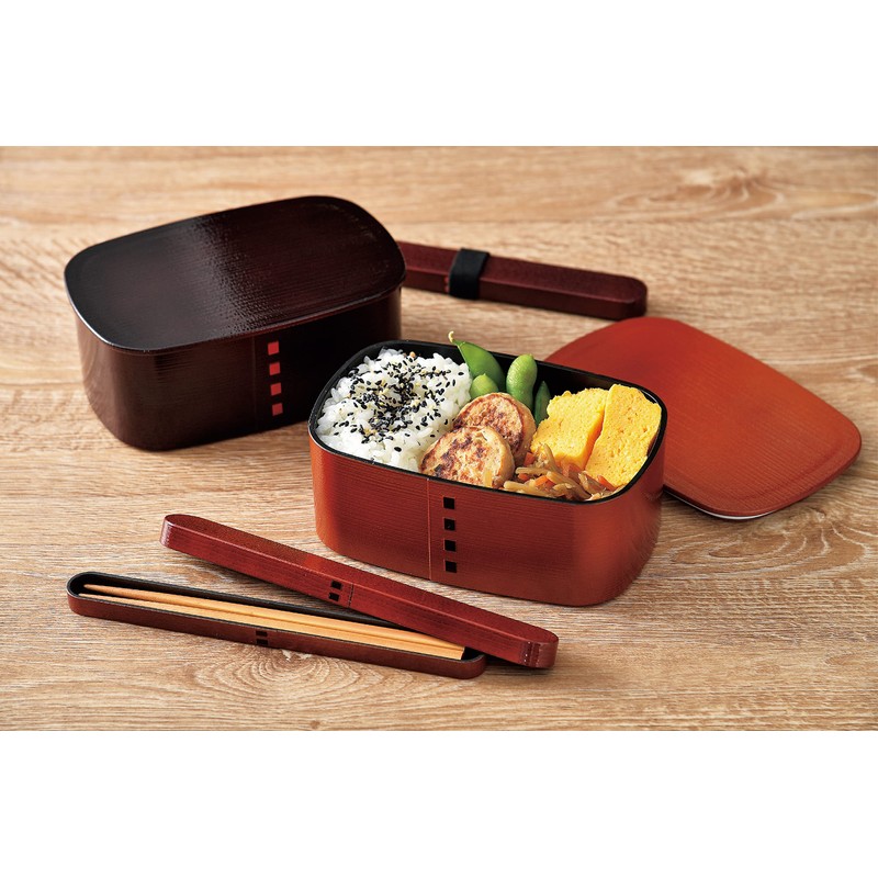 Tatsumiya 301779 Wappa 1-Tier Bento Box, 23.7 fl oz (700