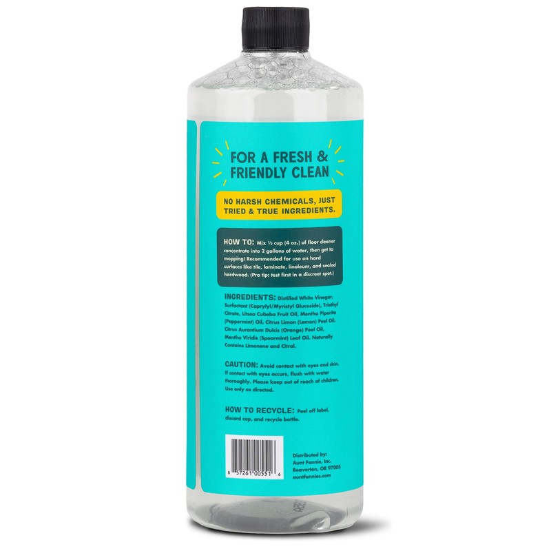 Aunt Fannie's Ultra Concentrated Floor Cleaner Vinegar Wash, Multi-Surface Solution