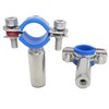Stainless Steel Adjustable Pipe Bracket Clamp - Wall/Ceiling Mount Support
