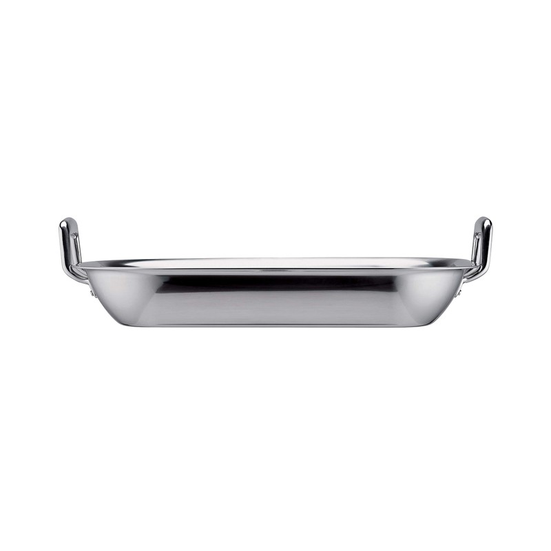 Tramontina 16.75-Inch Stainless Steel Roasting Pan with Rack, Flared Edge