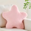 CANGHI Star Pillow 15.7" Pink Star Shaped Decorative Throw Pillow
