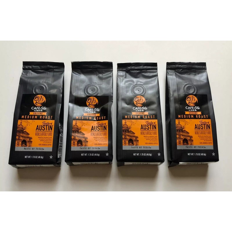H-E-B HEB (4) 1.75oz Taste Of Austin CAFE Ole’ by
