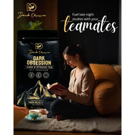 Dark Obsession Premium Black Tea | Pack of 2 400 gm Premium CTC Tea | Refresh your routine with Dark Strong Chai | Aromatic Long Loose Leaves, Rich & Aromatic Chai.