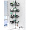 DAOYA Corner Shower Caddy Tension Pole - 4 Tier Stainless