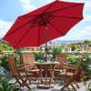 Blissun 9' Outdoor Patio Umbrella, Outdoor Table Umbrella, Yard Umbrella,