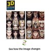 Unbranded Attack on titan,3D Poster,3D Lenticular Flip Effect,2 Images In