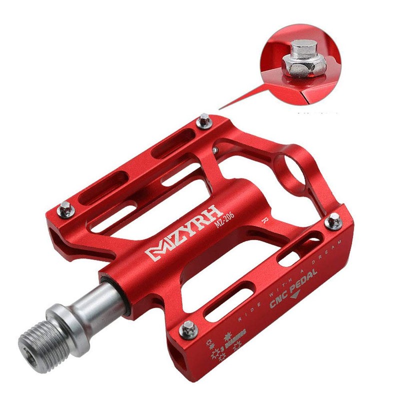 QIRUN Cross Bike Pedals, Ultra Lightweight, Aluminum Alloy, Flat Pedals,