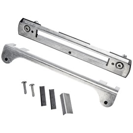 Locinox SFKM-ALUMQF Strike Plate with Stop for Fiftylock/Fortylock Tubular Frame Lock, Stainless Steel, Silver