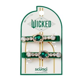 Wicked Emerald City Rhinestone Salon Clips - hair clips - hair clips for women - gifts for her - hair accessories -Scunci by Conair - 2PK