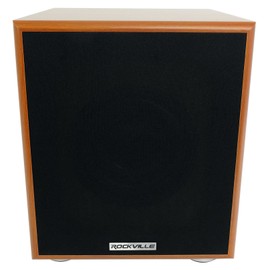 Universal Rockville ROCK SHAKER 6.5" Inch Wood 200w Powered Home Theater Subwoofer Sub