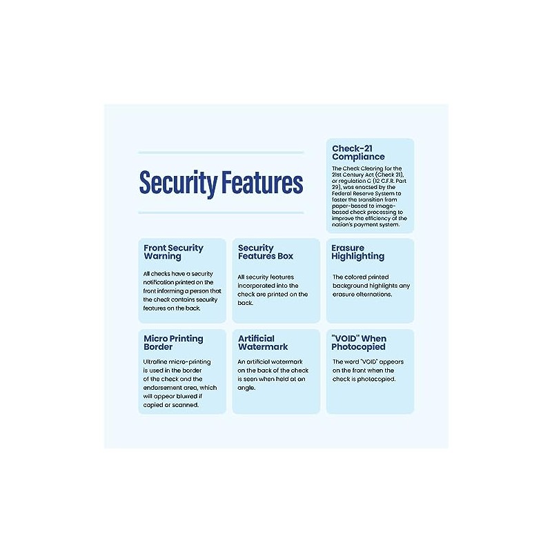 Computer Checks Compatible W/QB Check On Top [100 Sheets]