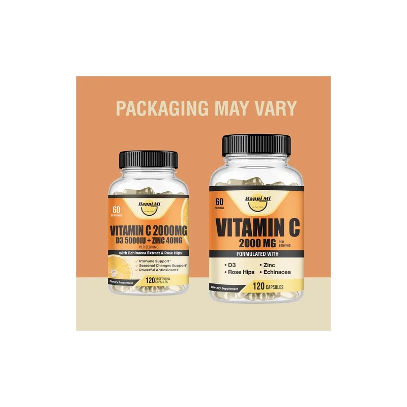 Happi Mi Vitamina C 2000 Mg Con Zinc 40 Mg