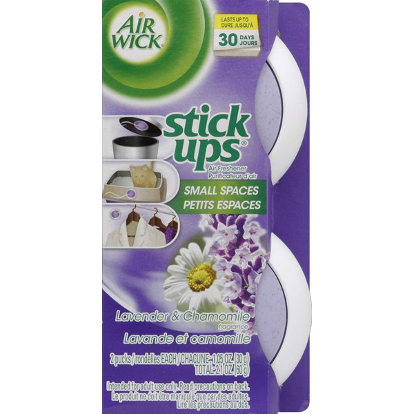 Air Wick Stick Ups, Odor Neutralizer, Air Freshener, 2.1 oz, Lavender and Chamomile (2ct) (Pack of 1)