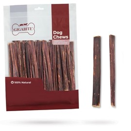 Best Pet Supplies GigaBite 6 Inch Beef Gullet Jerky Sticks (50 Pack) - All Natural, Free Range Beef Esophagus Stick Dog Treat
