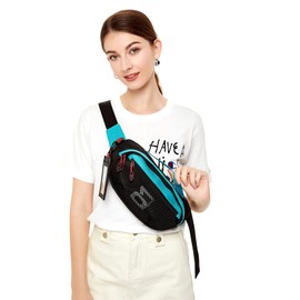FIREFIRST x Hatsune Miku & Kagamine Rin/Len Waist Packs Shoulder Crossbody Bag Turquoise.