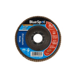 Blue Spot Tools 19693 60 Grit Zirconium Flap Disc, Blue