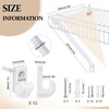 3-Pack 12-Inch Support Brackets for Wire Shelving Wire Shelf Brackets