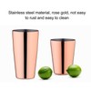 Boston Cocktail Shaker Stainless Steel Rose Gold Glossy Surfaces Leakproof