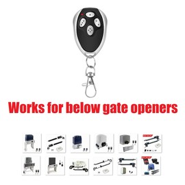 LM123/2LM123 433.92MHZ Remote Control Transmitter for Gate Opener(2Pack)