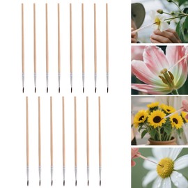 15pcs Pollination Brush, Wooden Plant Pollinating Brush Pollinator Brushes Tool for Increasing Fruit Yield Indoor Hydroponic Plants Greenhouse Garden