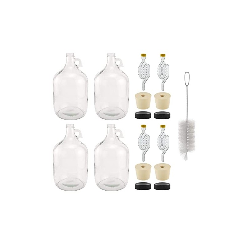 North Mountain Supply 1 Gallon Glass Fermenting Jug with Handle