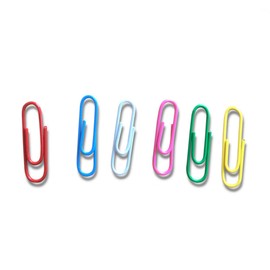 Operitacx 500 Stück dokumentenmappe document folder Klammern für Ordner papierklemme metallschelle schreibwaren 33 mm Büroklammer bunter Dateiclip Umspritzen Aktenhalter