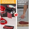3 Thickness Adjustable Meat Tenderizer Attachment for Kitchenaid Mixers,Steak Cuber