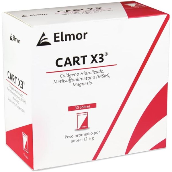Cart X3 - Suplemento Alimenticio con Colágeno Hidrolizado, MSM y