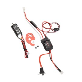 050 66T Brushed Motor Kit, Portable High Low Noise PH2.0 Connector Long Durability RC 30A Brushed ESC for Axial Scx24 RC Car