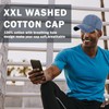 Oversized XL XXL 100% Cotton Basebal Cap Large Dad Washed
