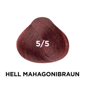 Vitalcare | Professional Professional Permanent Colouration Hair Colour with Silk Protein No. 5/5, Light Brown Mahogany, Multipack 3 x 100 ml