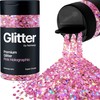 Pink Holographic Glitter Super Chunky 115g/4.1oz Metallic Resin Craft Glitter