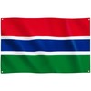 Runesol The Gambia Flag, 91x152cm, 3ft x 5ft, 4 Grommets,