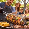 Stainless Steel Rolling Grill Basket for BBQ Cooking – Large