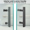 Shower Door Handle 145mm Hole to Hole Stainless Steel Door